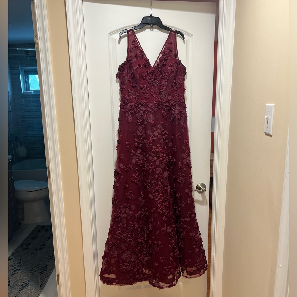 Embroidered Evening Gown